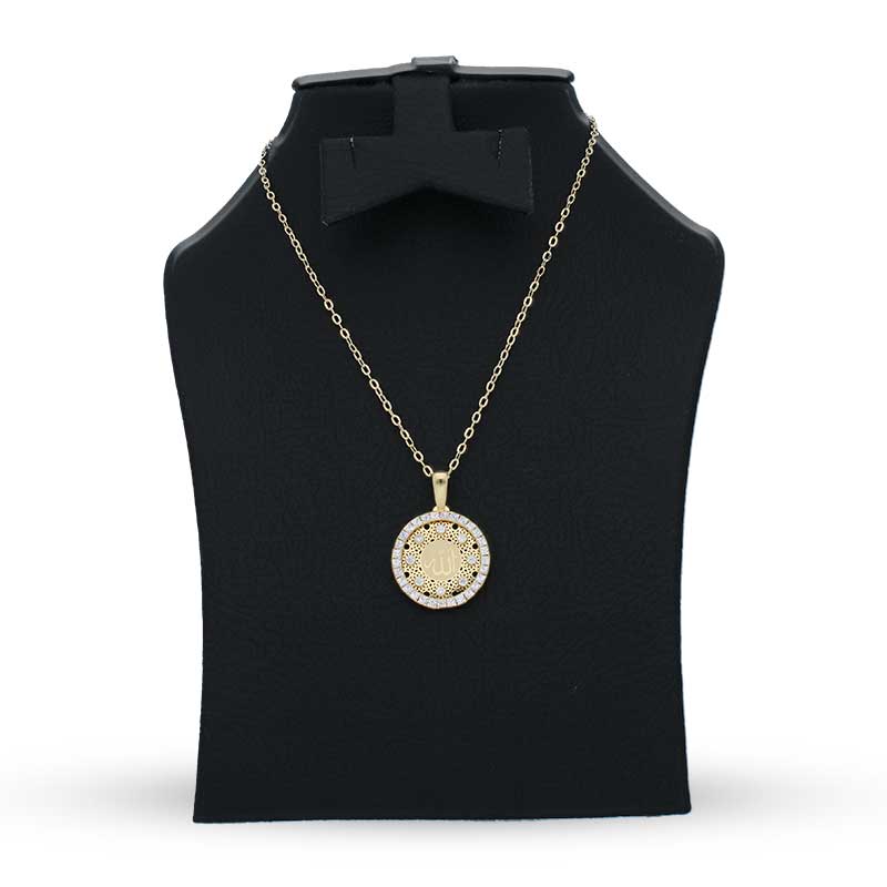 Gold Necklace (Chain with Allah Pendant) 18KT - FKJNKL18KU1141