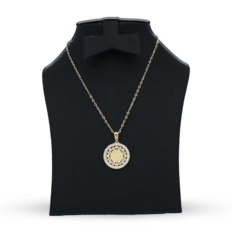 Gold Necklace (Chain with Mashallah Pendant) 18KT - FKJNKL18KU1143