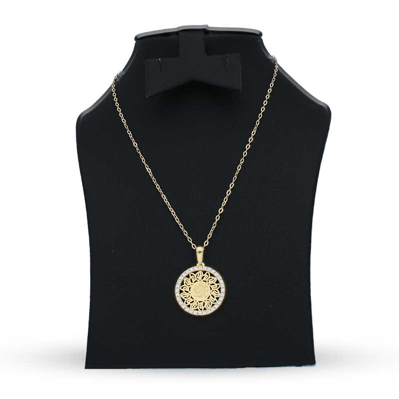 Gold Necklace (Chain with Mashallah Pendant) 18KT - FKJNKL18KU1145