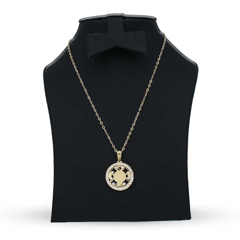 Gold Necklace (Chain with Allah Pendant) 18KT - FKJNKL18KU1147