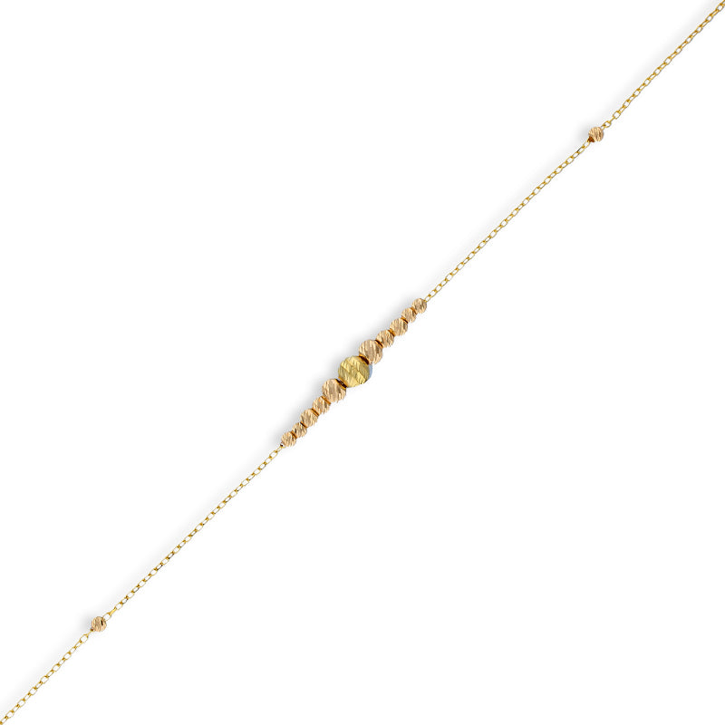 Gold Beads Bracelet 21KT - FKJBRL21KU6032
