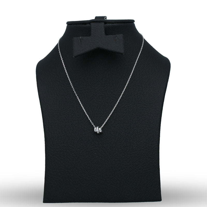 Sterling Silver 925 Rings Necklace - FKJNKLSLU6089