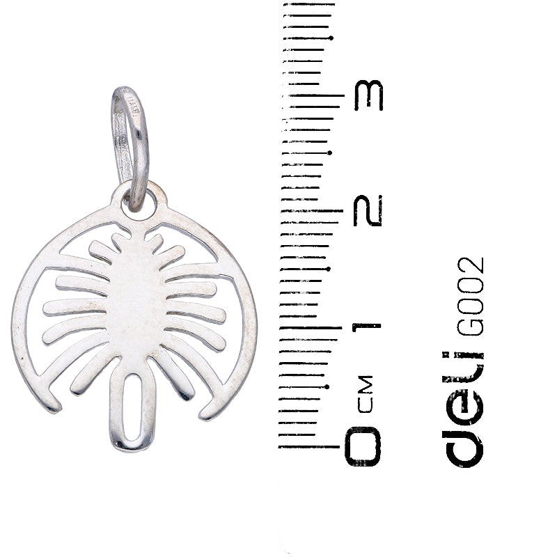 Sterling Silver 925 Necklace (Chain with Palm Island Pendant) - FKJNKLSLU6104