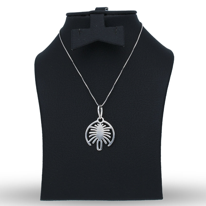 Sterling Silver 925 Necklace (Chain with Palm Island Pendant) - FKJNKLSLU6104