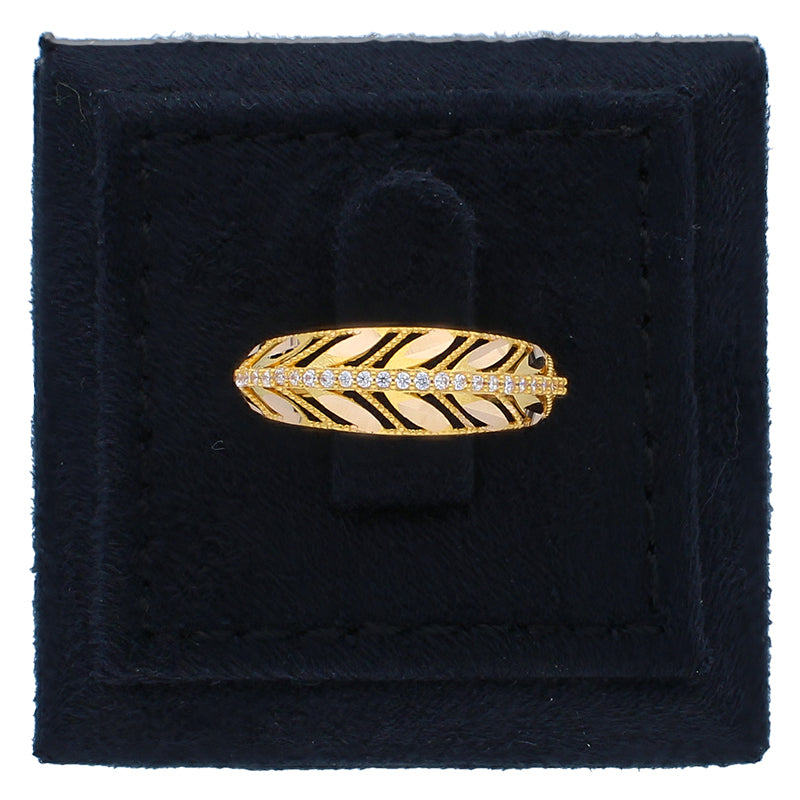 Gold Leaf Ring 21KT - FKJRN21KU2109