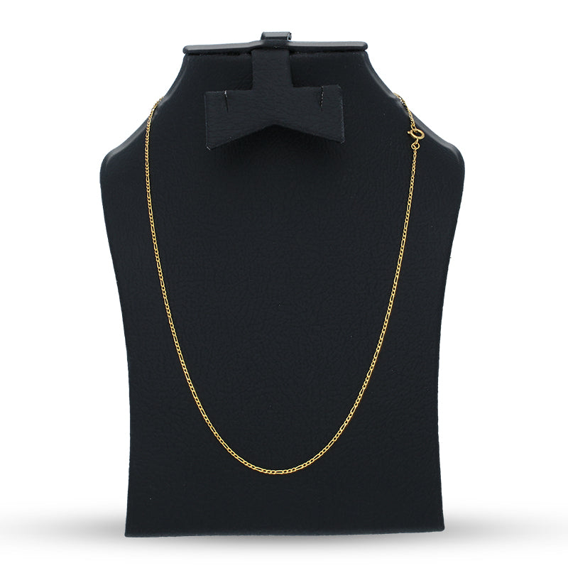 Gold Figaro Chain 21KT - FKJCN21KU3009