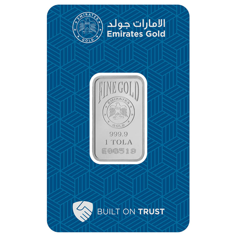Emirates 1 Tola Silver Bar in 999 Silver - FKJGBRSLU6108