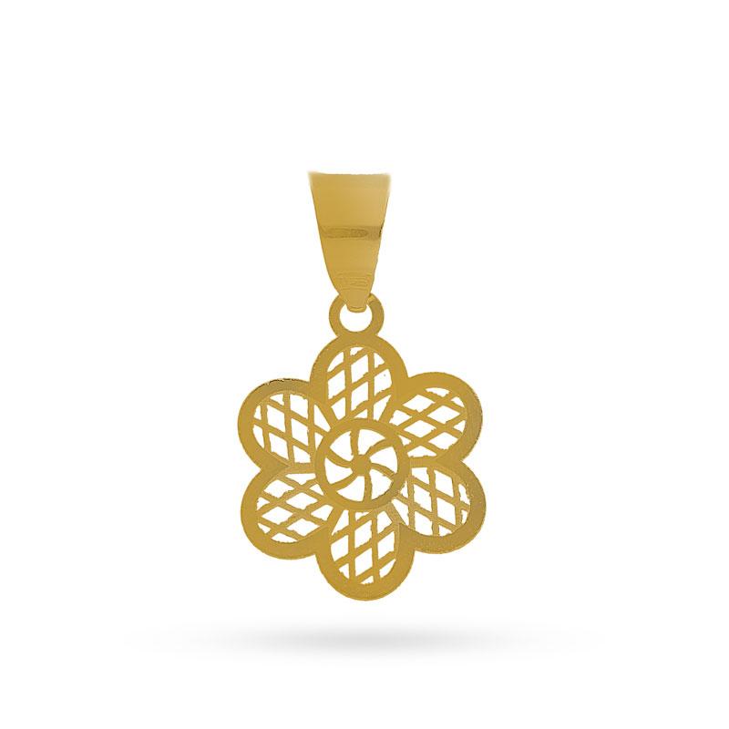 Gold Flower Pendant 18KT - FKJPND18K2079