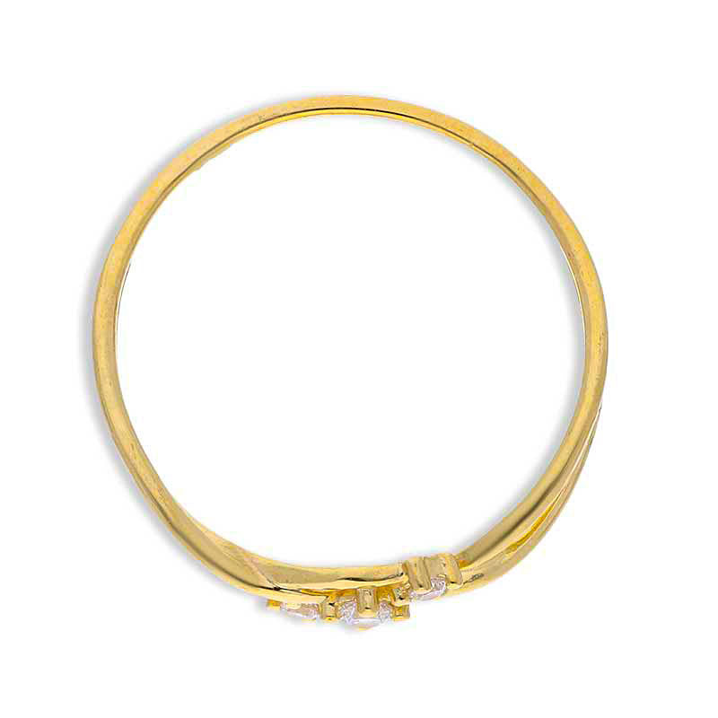 Gold Solitaire Ring 18KT - FKJRN18KU2085