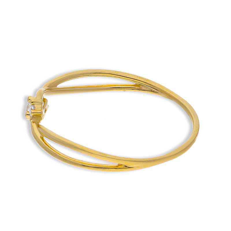Gold Solitaire Ring 18KT - FKJRN18KU2085