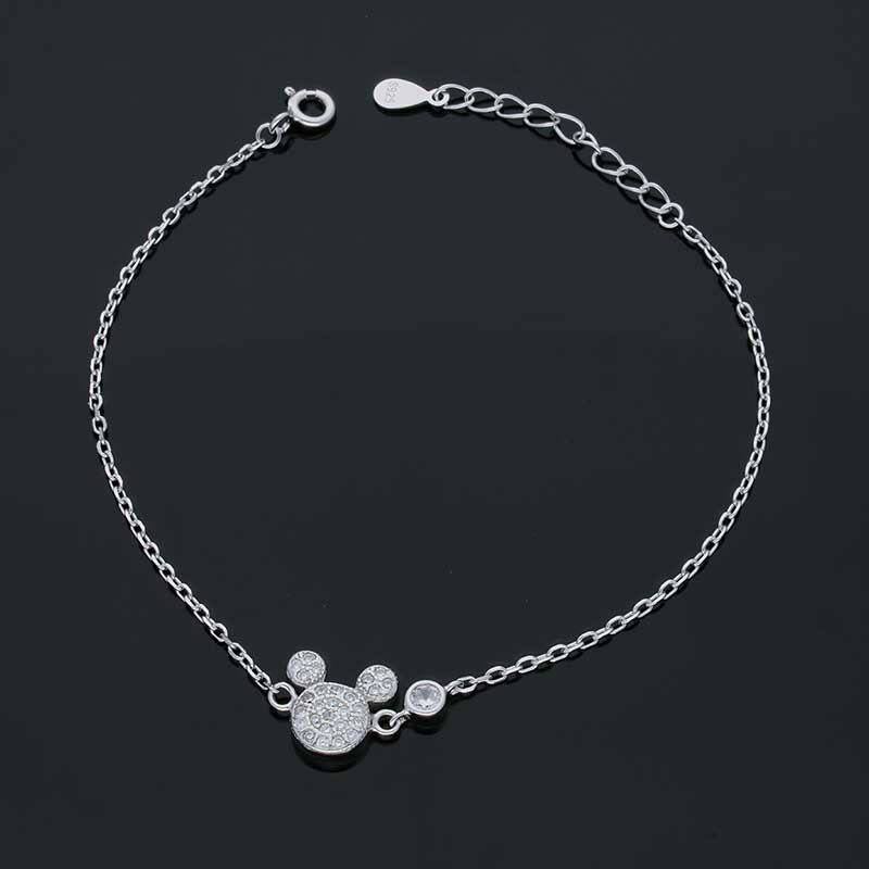 Sterling Silver 925 Mickey Mouse Bracelet - FKJBRLSLU1023