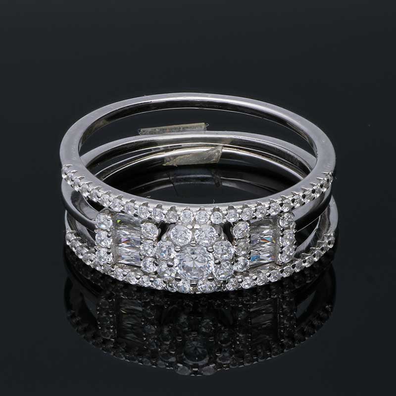 Sterling Silver 925 Solitaire Ring - FKJRNSLU2015