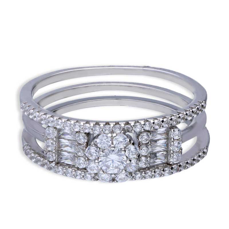 Sterling Silver 925 Solitaire Ring - FKJRNSLU2015