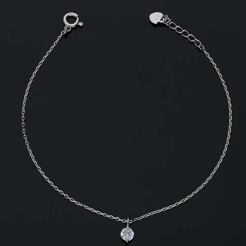 Sterling Silver 925 Solitaire Bracelet - FKJBRLSLU1024