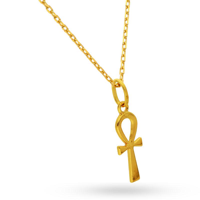 Gold Necklace (Chain with Cross Pendant) 18KT - FKJNKL18K2045
