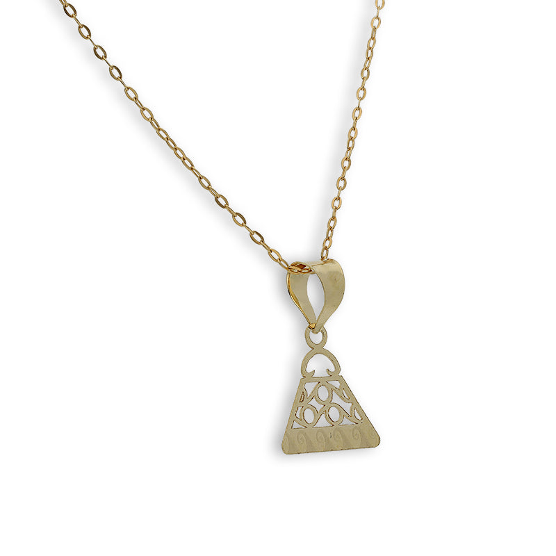 Gold Necklace (Chain with Purse Pendant) 18KT - FKJNKL18K2327