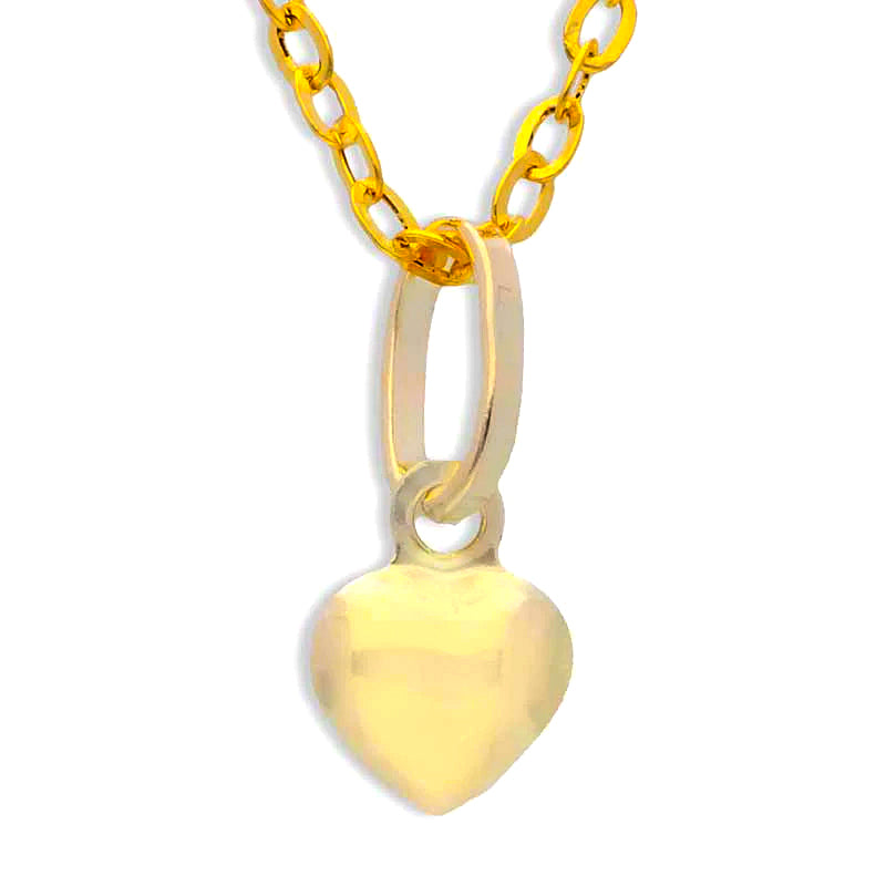 Gold Necklace (Chain with Heart Pendant) 18KT - FKJNKL18KU1050