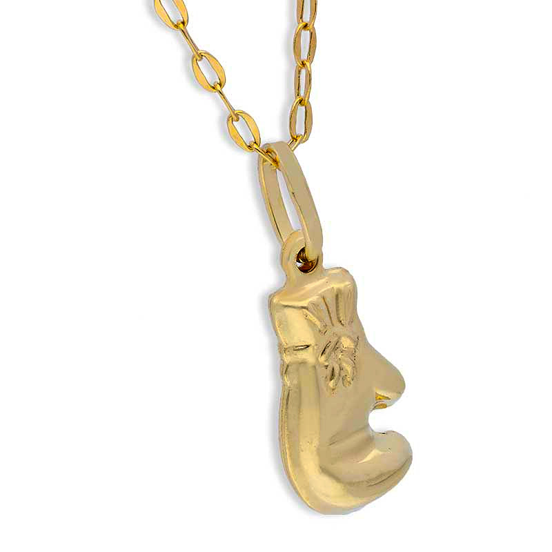 Gold Necklace (Chain with Boxing Glove Pendant) 18KT - FKJNKL18KU1119