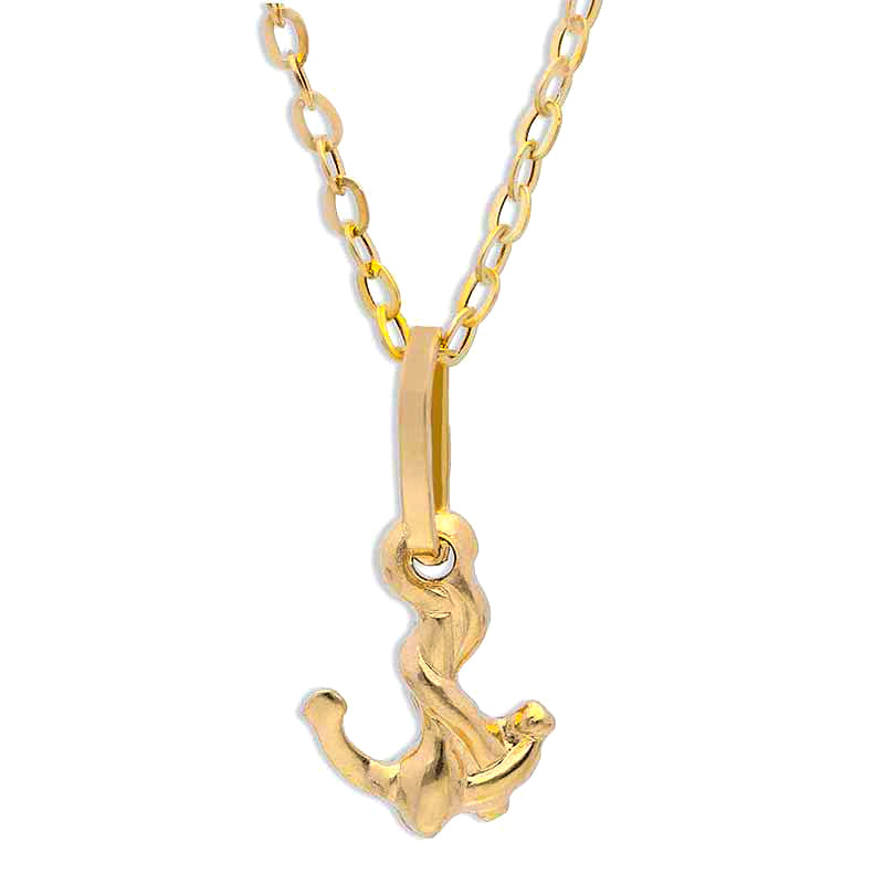 Anchor shop gold pendant