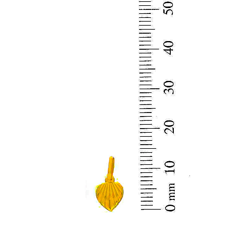 Gold Heart Pendant 18KT - FKJPND18KU1052