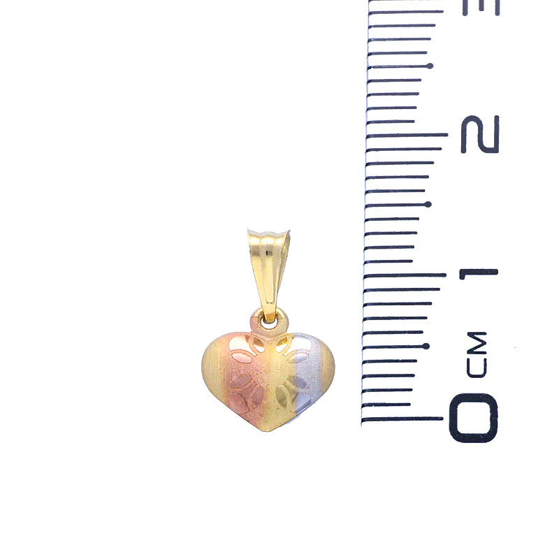 Gold Heart Pendant 18KT - FKJPND18KU1057