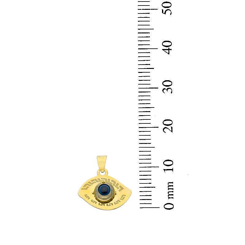 Gold Evil Eye Pendant 18KT - FKJPND18KU1069