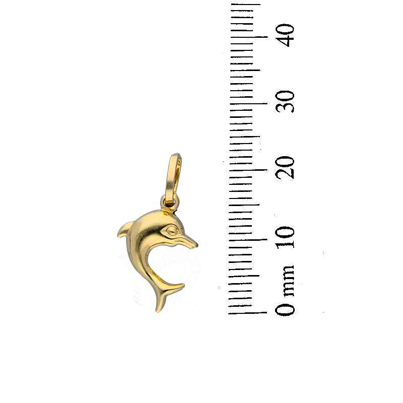 Gold Dolphin Pendant 18KT - FKJPND18KU1101