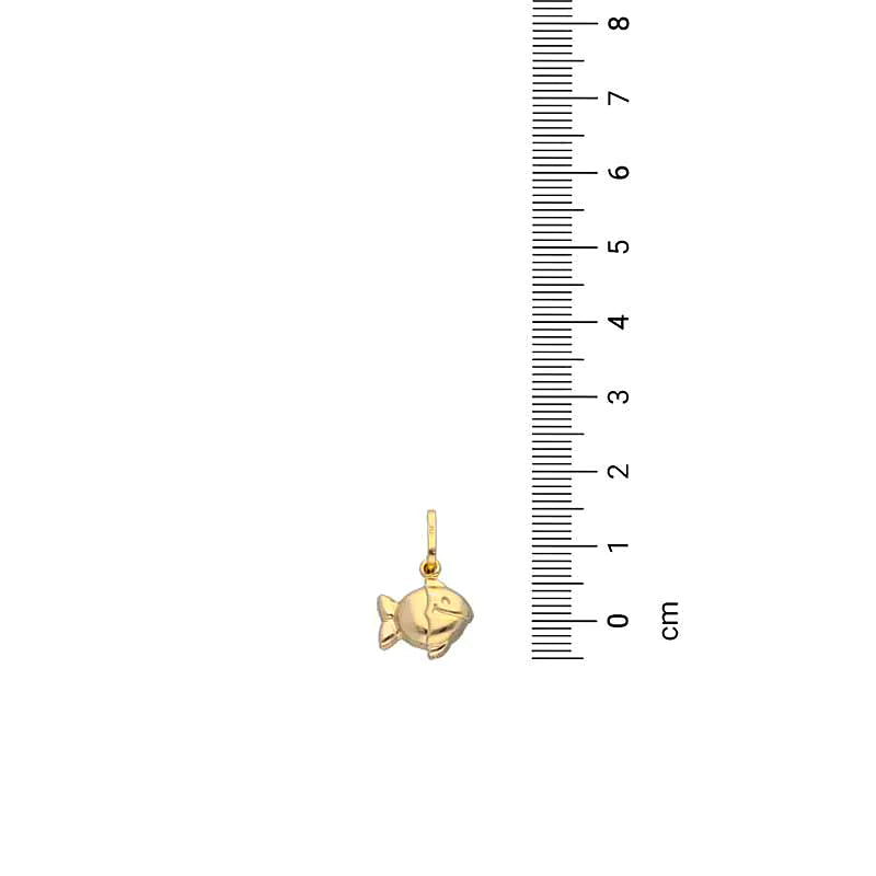 Gold Fish Pendant 18KT - FKJPND18KU1118