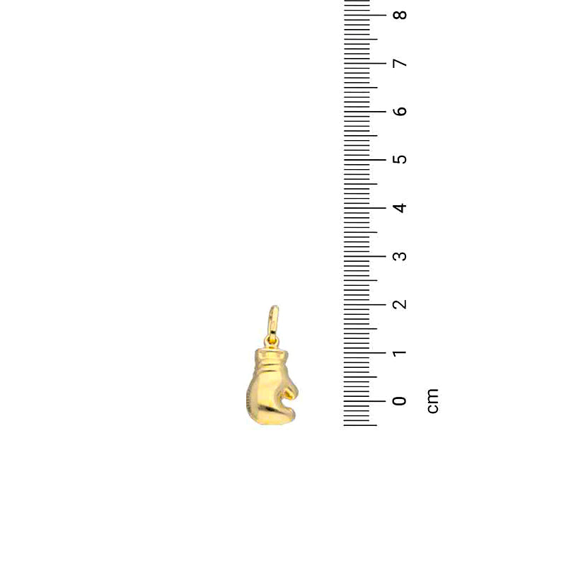 Gold Boxing Glove Pendant 18KT - FKJPND18KU1119