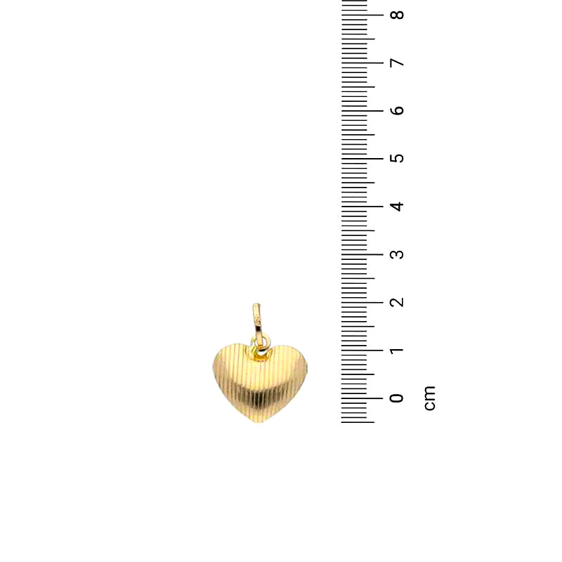 Gold Heart Pendant 18KT - FKJPND18KU1123