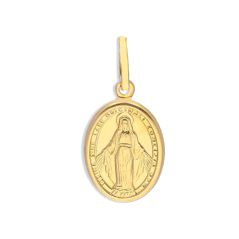 Gold Mother Mary Pendant 18KT - FKJPND18KU1128