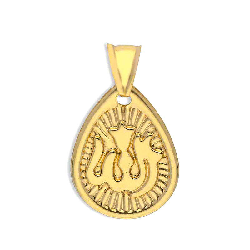 Gold Allah Pendant 18KT - FKJPND18KU1129