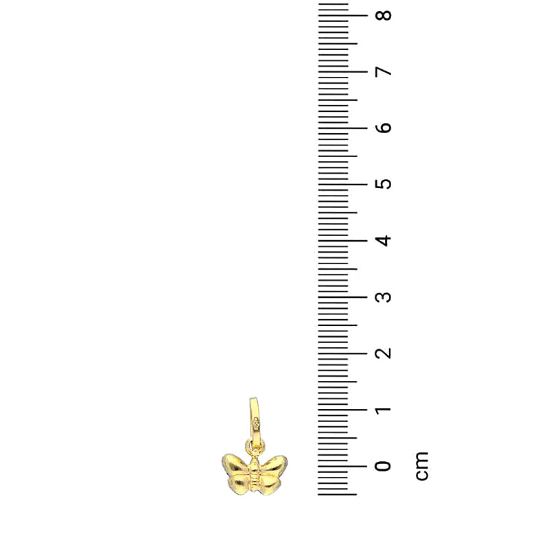 Gold Butterfly Pendant 18KT - FKJPND18KU1130