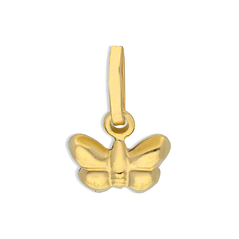 Gold Butterfly Pendant 18KT - FKJPND18KU1130