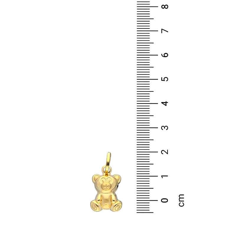 Gold Teddy Bear Pendant 18KT - FKJPND18KU1132