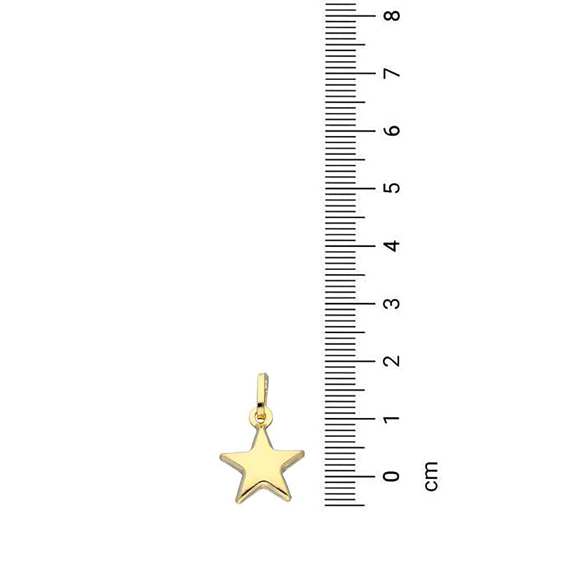 Gold Star Pendant 18KT - FKJPND18KU1133
