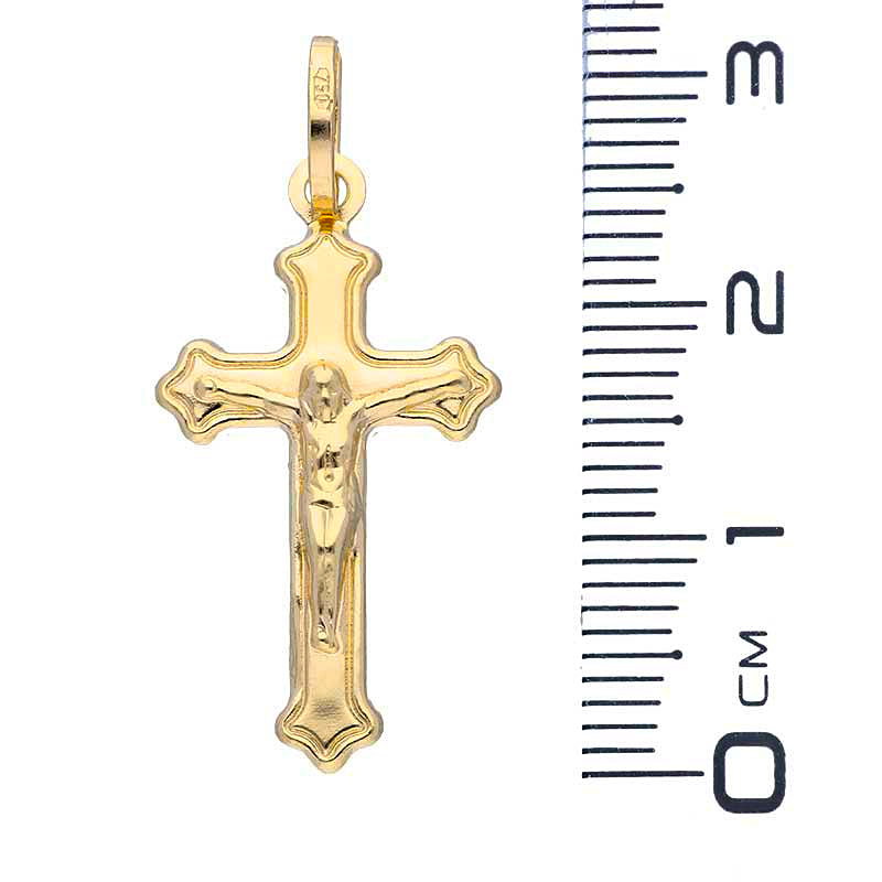Gold Cross Pendant 18KT - FKJPND18KU1152