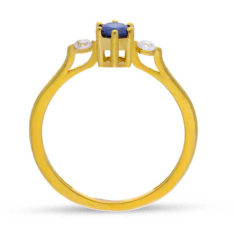 Gold Solitaire Ring 18KT - FKJRN18KU2090