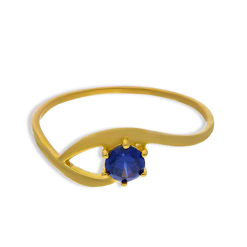Gold Solitaire Ring 18KT - FKJRN18KU2091