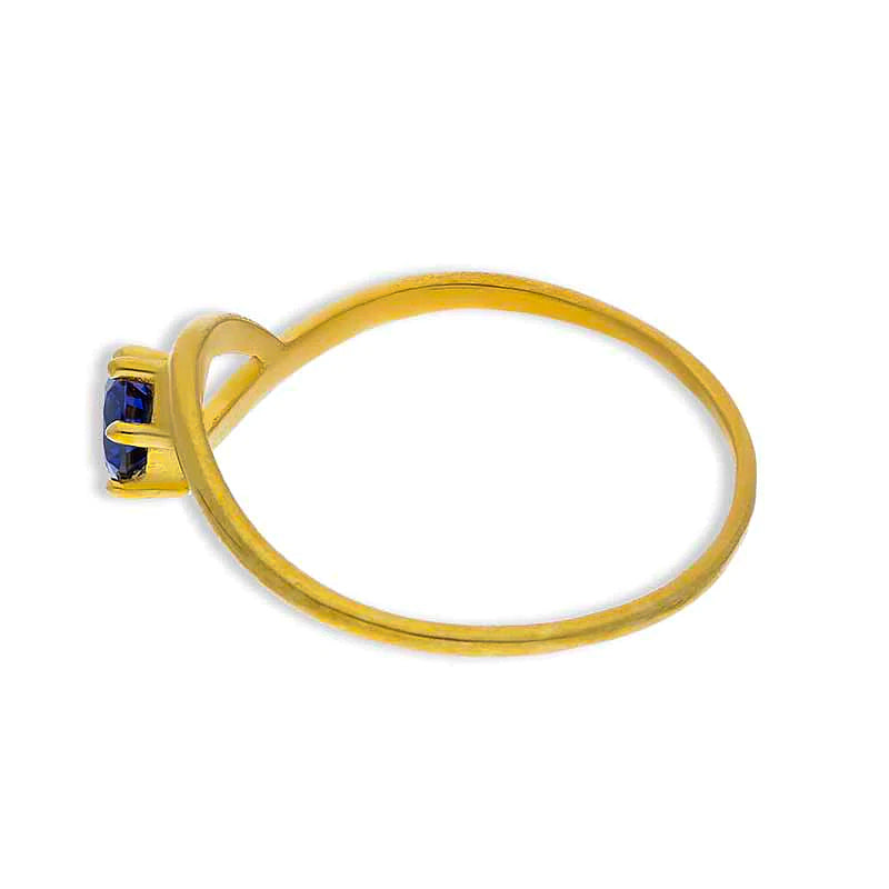 Gold Solitaire Ring 18KT - FKJRN18KU2091