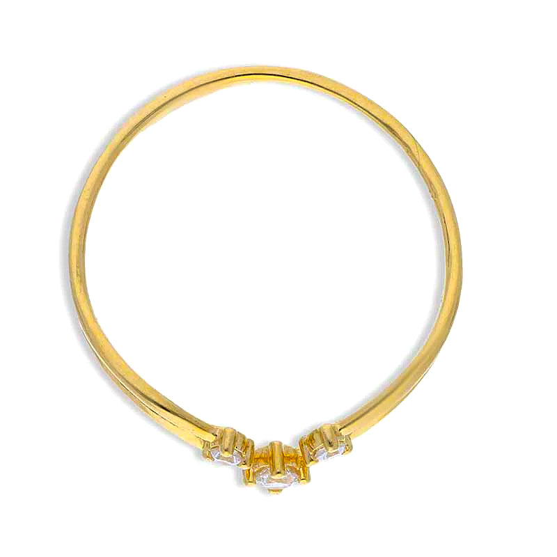 Gold Solitaire Ring 18KT - FKJRN18KU2092
