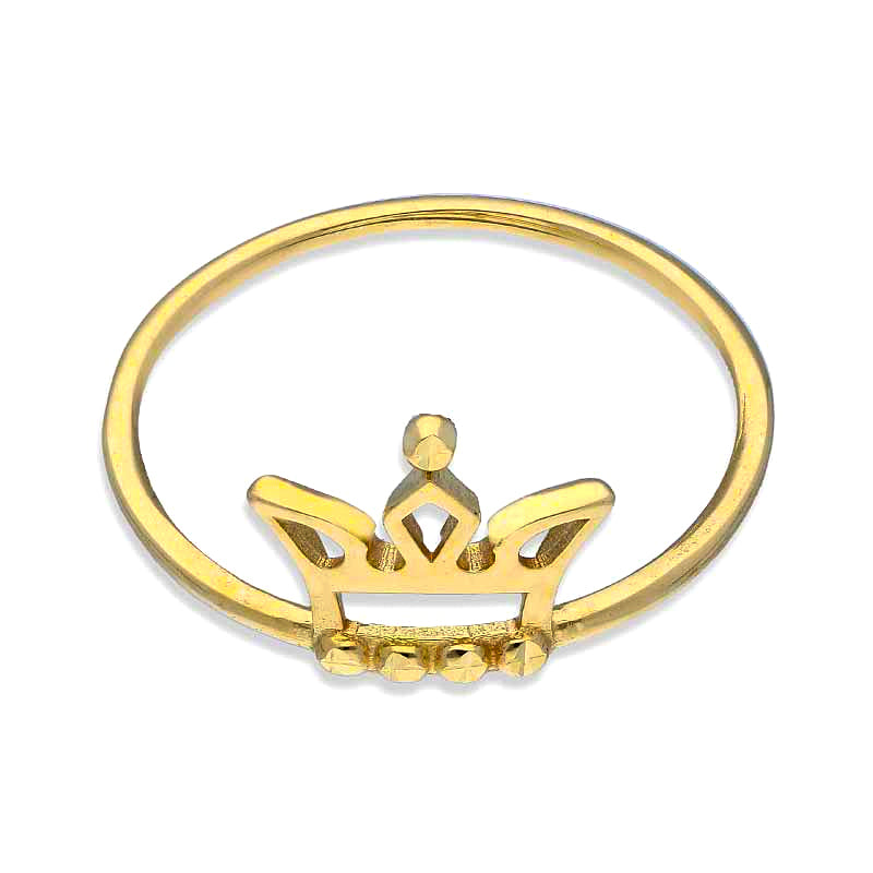 Gold Crown Ring 18KT - FKJRN18KU2097