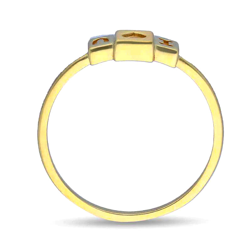 Gold I Love You Ring 18KT - FKJRN18KU2105