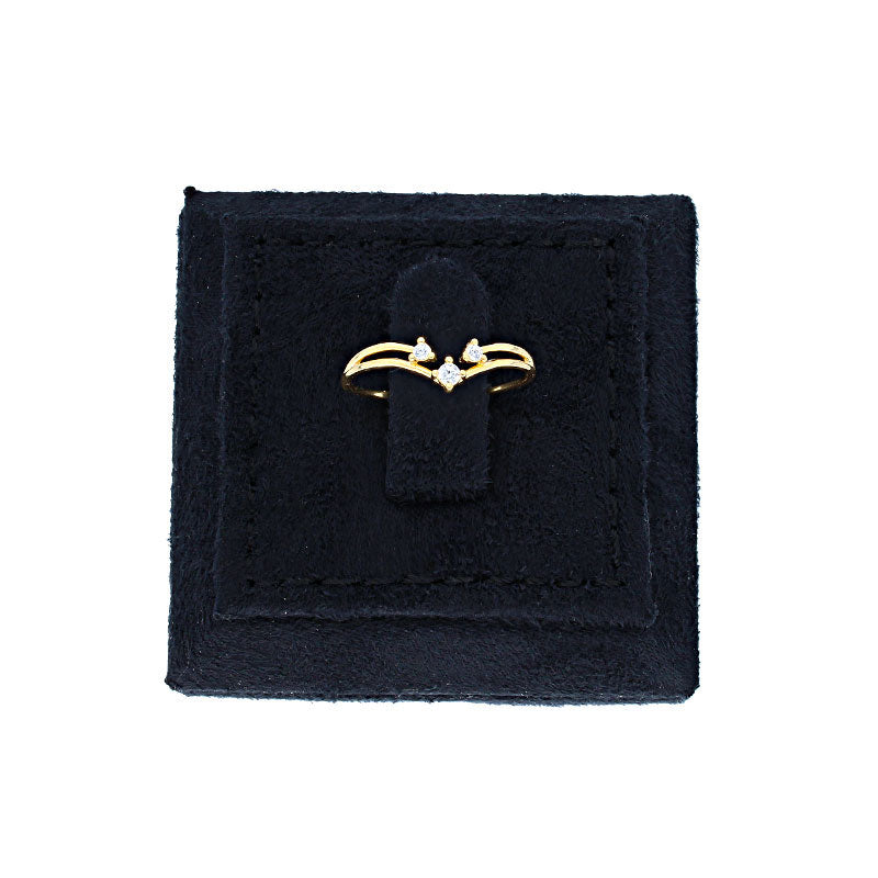 Gold Solitaire Ring 18KT - FKJRN18KU2092