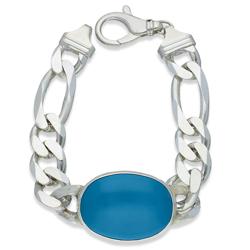 Sterling Silver 925 Salman Khan Firoza Bracelet - FKJBRLSLU1118