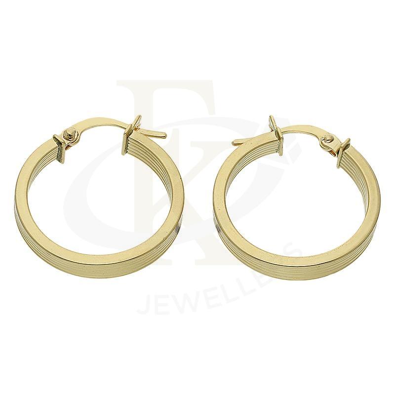 Gold Hoop Earrings 18Kt - Fkjern18K2419