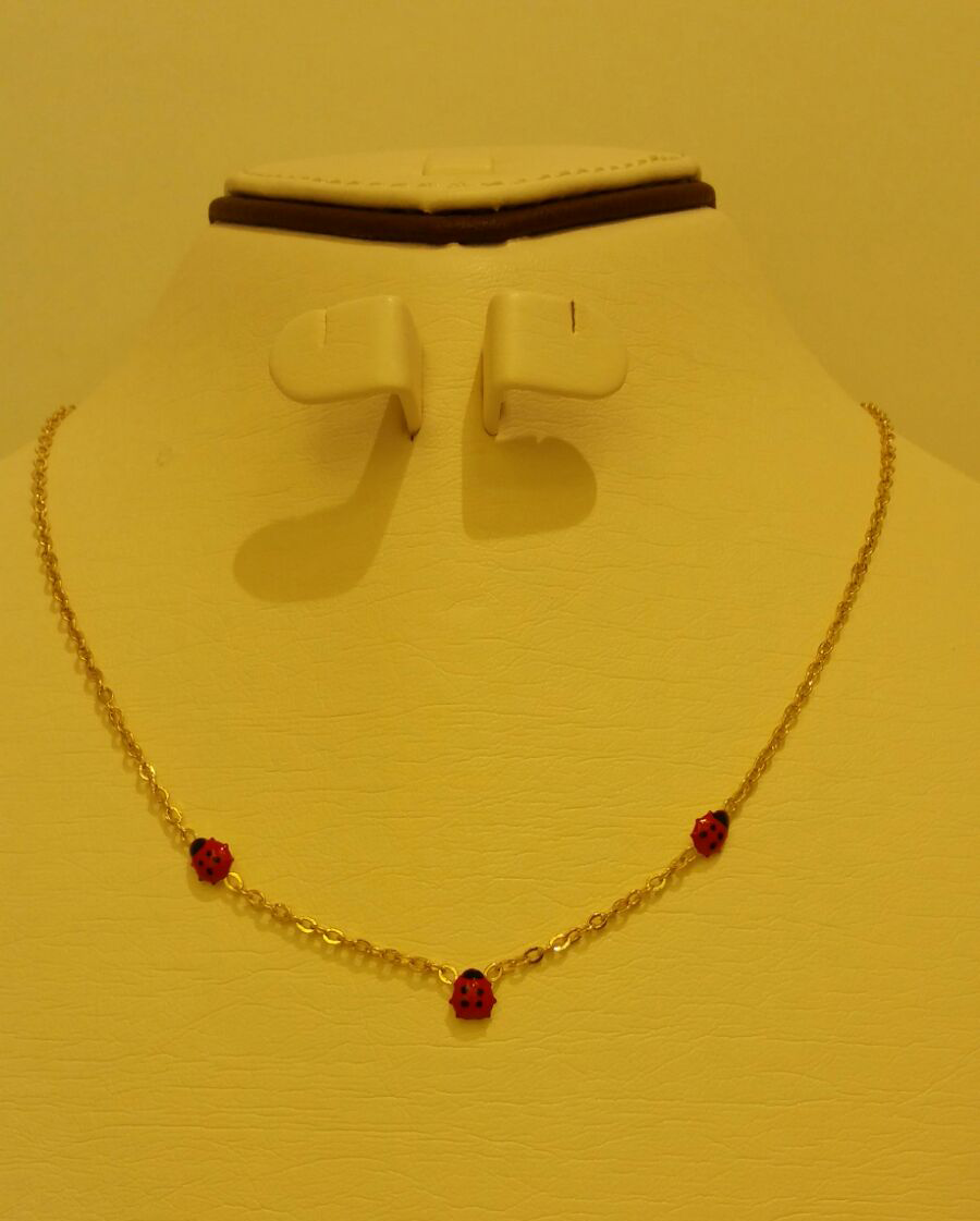 Gold Necklace (Chain with Pendant) 18KT - FKJNKL1168-fkjewellers