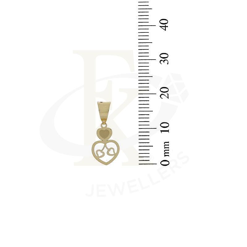Gold Necklace (Chain With Twin Hearts Pendant) 18Kt - Fkjnkl18K2332 Necklaces