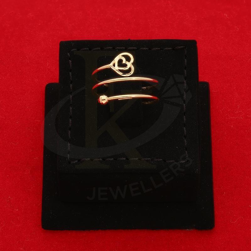 Gold Twin Heart Shaped Spiral Ring 18Kt - Fkjrn18K2783 Rings
