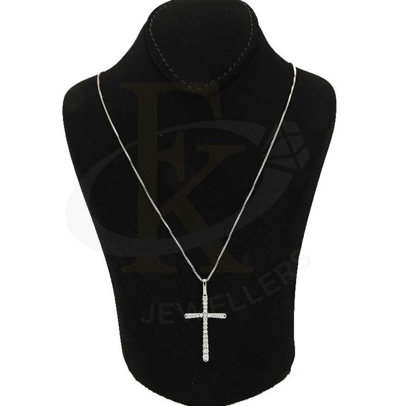 Italian Silver 925 Necklace (Chain With Cross Pendant) - Fkjnklsl2706 Necklaces